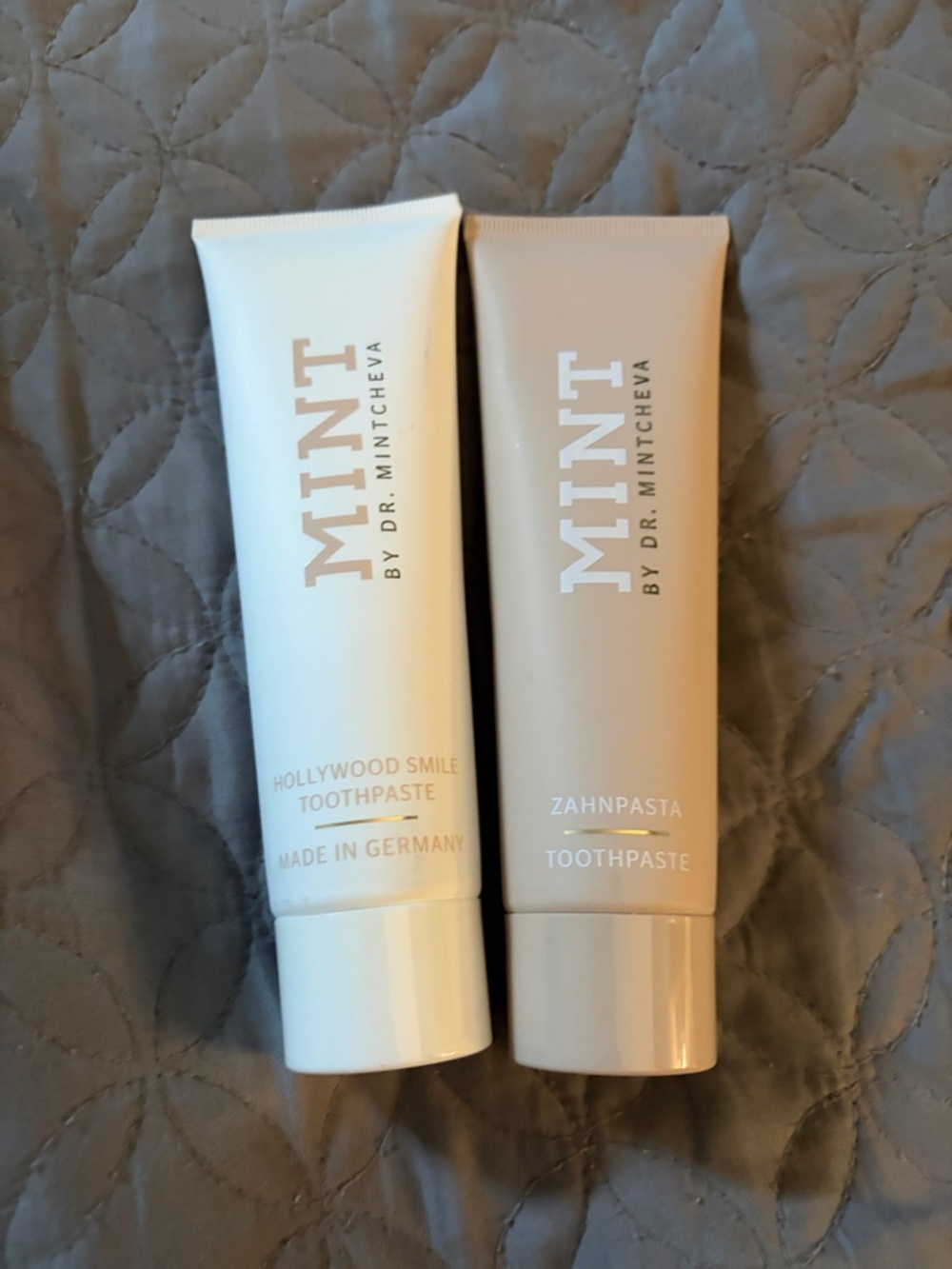 MINT by Mintcheva Toothpaste Duo - White & Beige Tubes